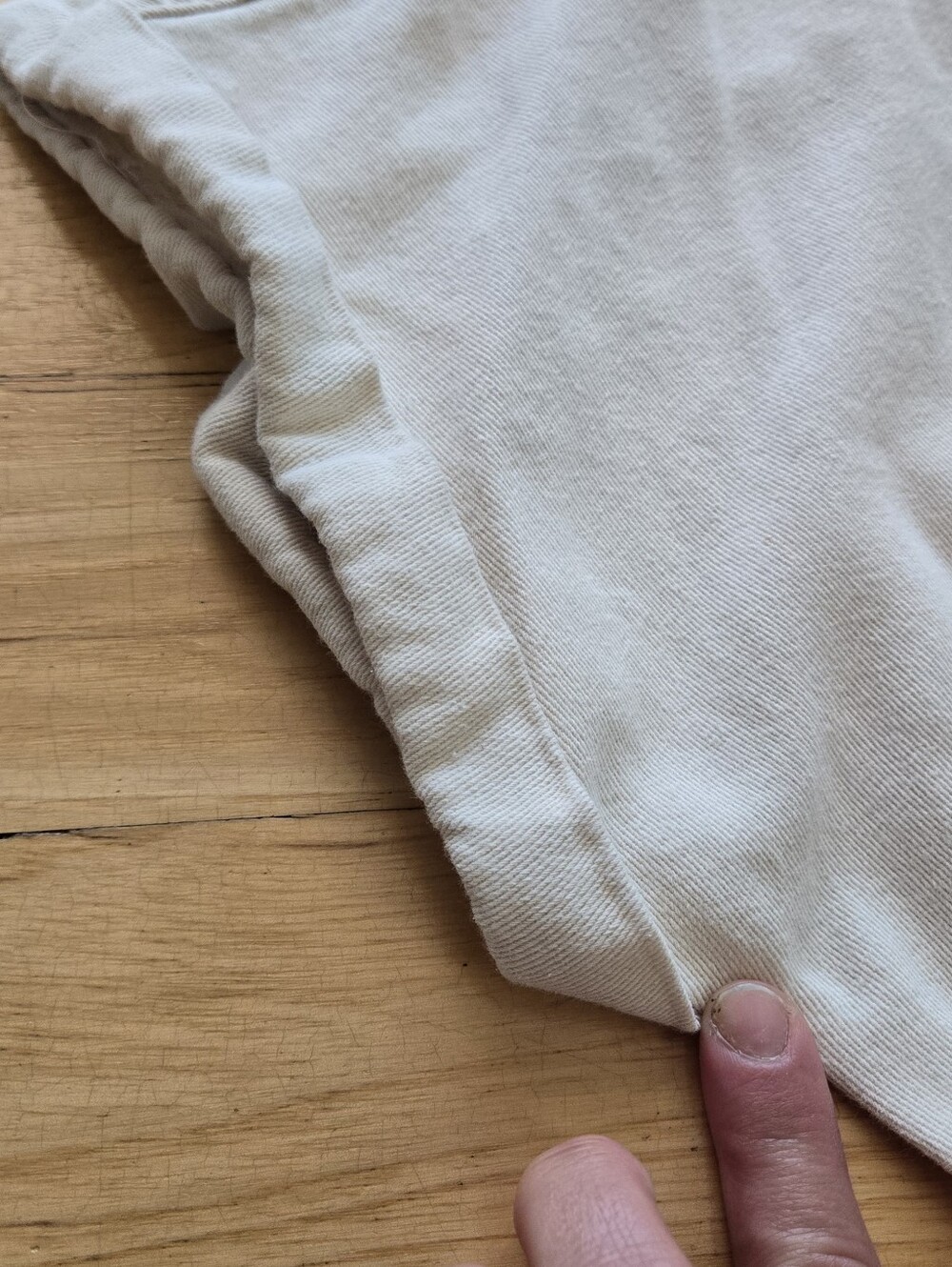 ChouYatou Short-Sleeve Button Romper in Light Beige - Picture 5 of 11